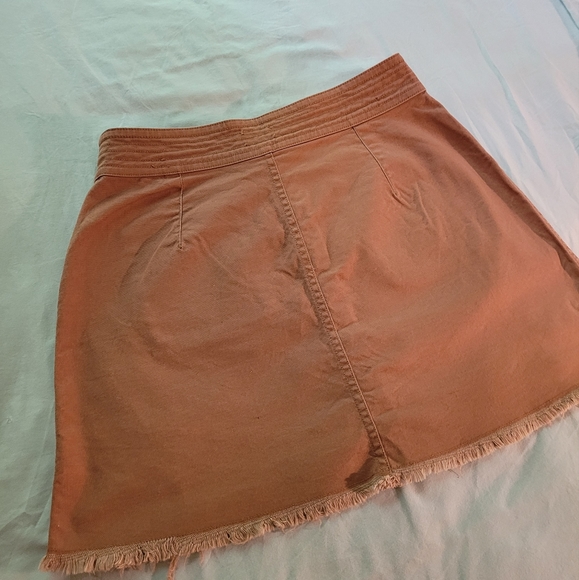 Madewell tan high waisted button front skirt - Picture 8 of 11